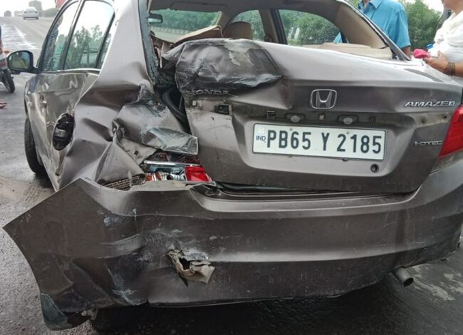 Volvo-Car Accident in Jalandhar